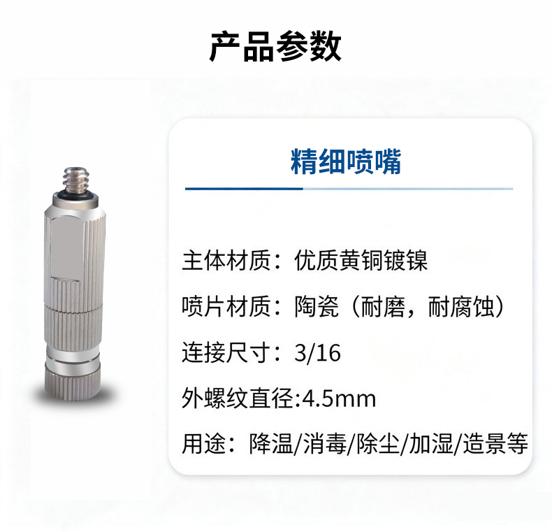 精细喷嘴